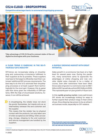 Preview of the PDF about CIS/4-Cloud Dropshipping from CONCETO